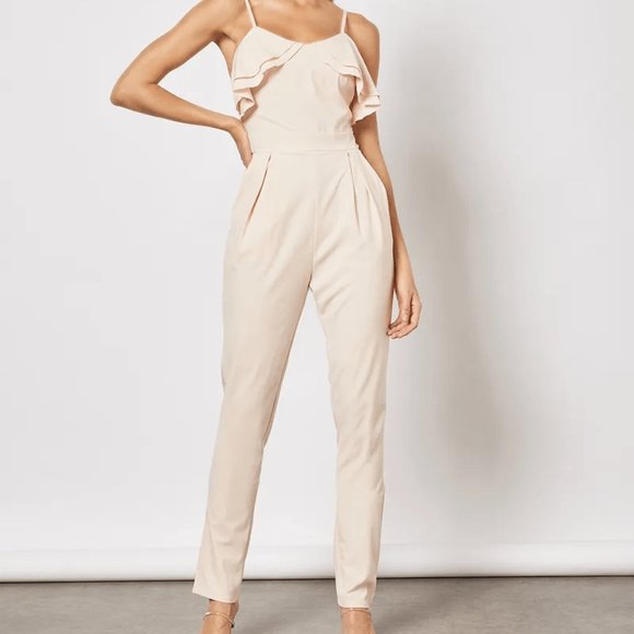 tfnc LONDON - Amara Jumpsuit in Nude/Blush (NWT) - Picture 1 of 5